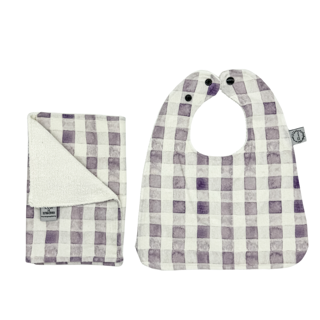 Grape Gingham Set