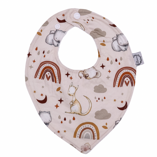 Rainbow Kangaroo Dribble Bib