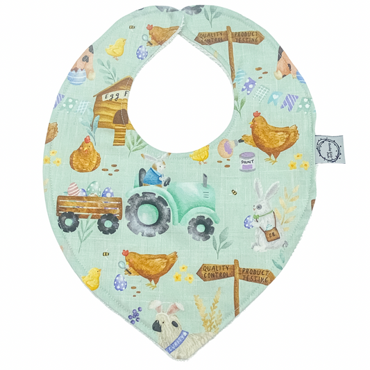 Easter Farm Dribble Bib