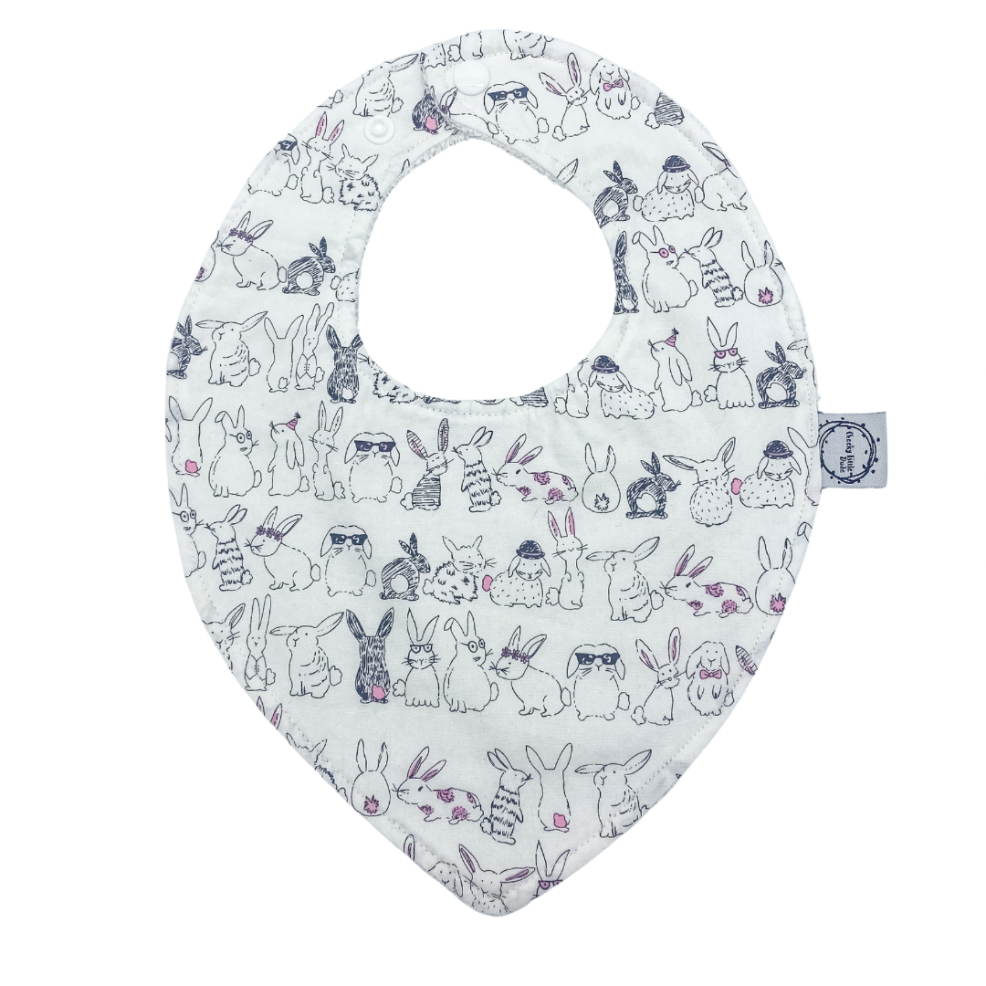 Billie Rabbit Dribble Bib - Easter