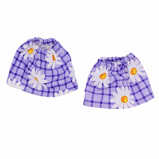 Daisy Chain Purple Sock Muffs