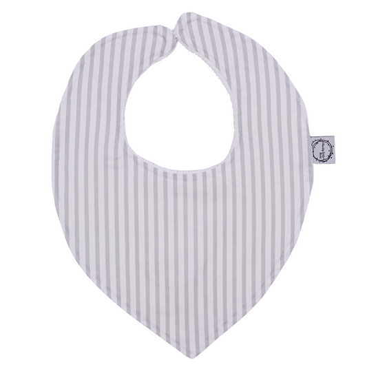 Grey Stripe Dribble Bib