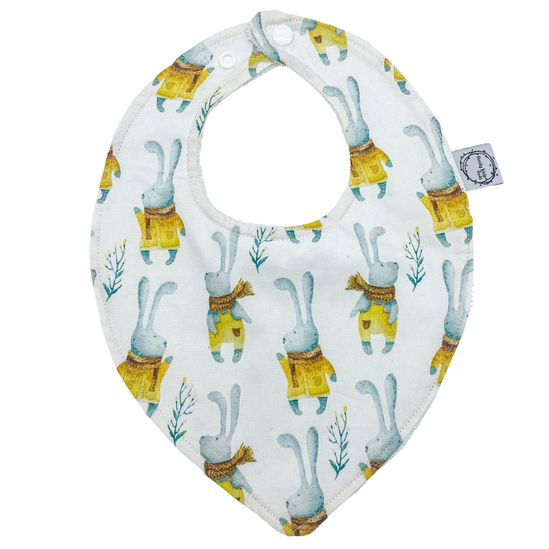 Winter Rabbit Dribble Bib