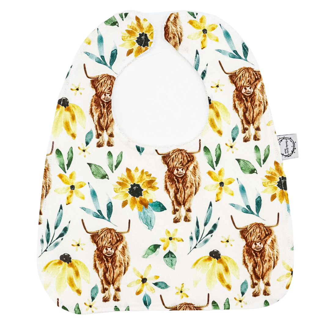 Highland Daisy Cow Standard Bib