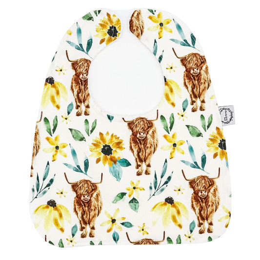 Highland Daisy Cow Standard Bib