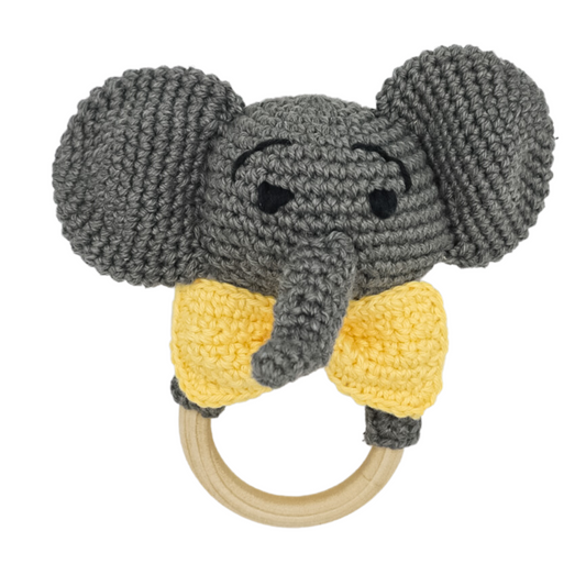 Elephant -Yellow Bow Teether