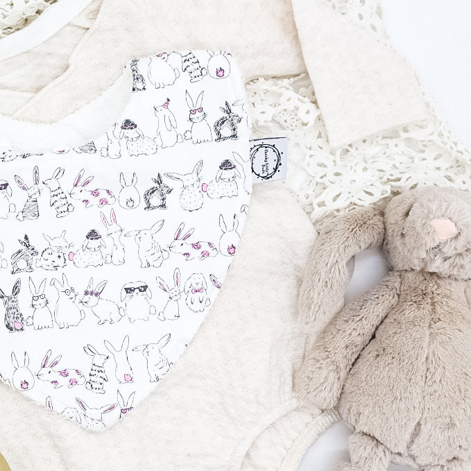 Billie Rabbit Dribble Bib - Easter