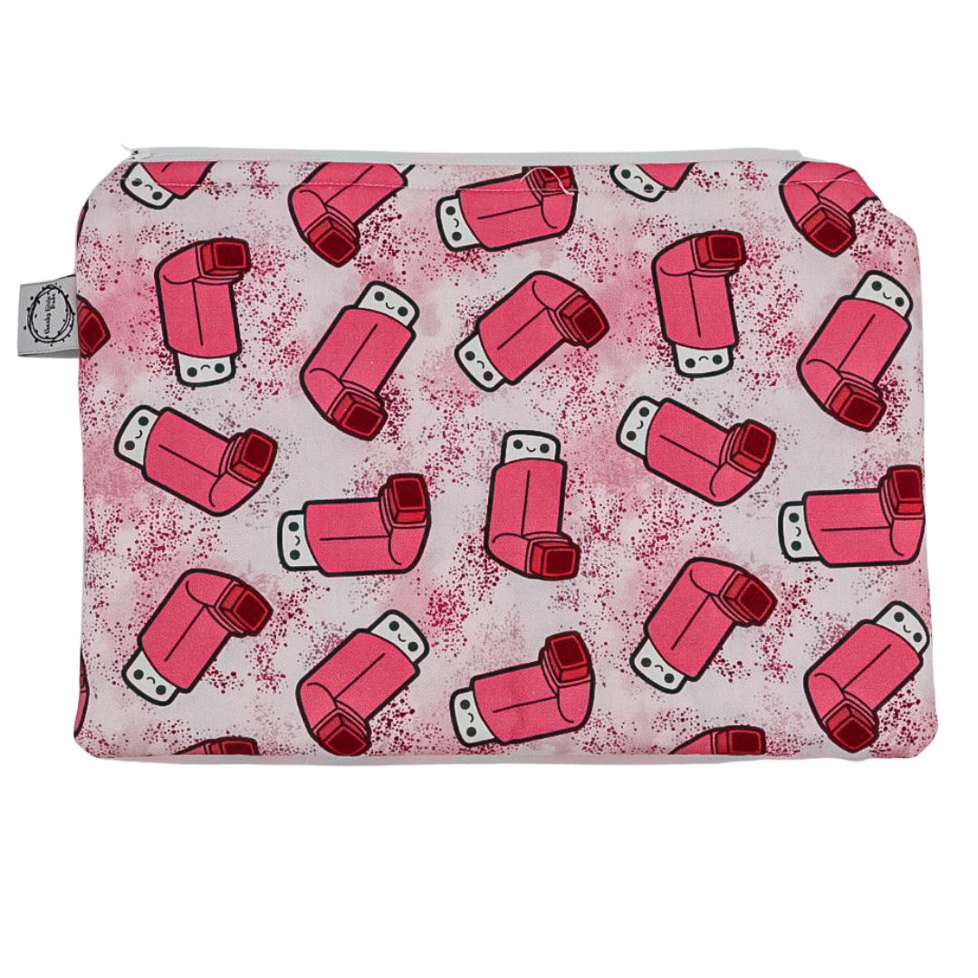 Pink Asthma Puffer Bag