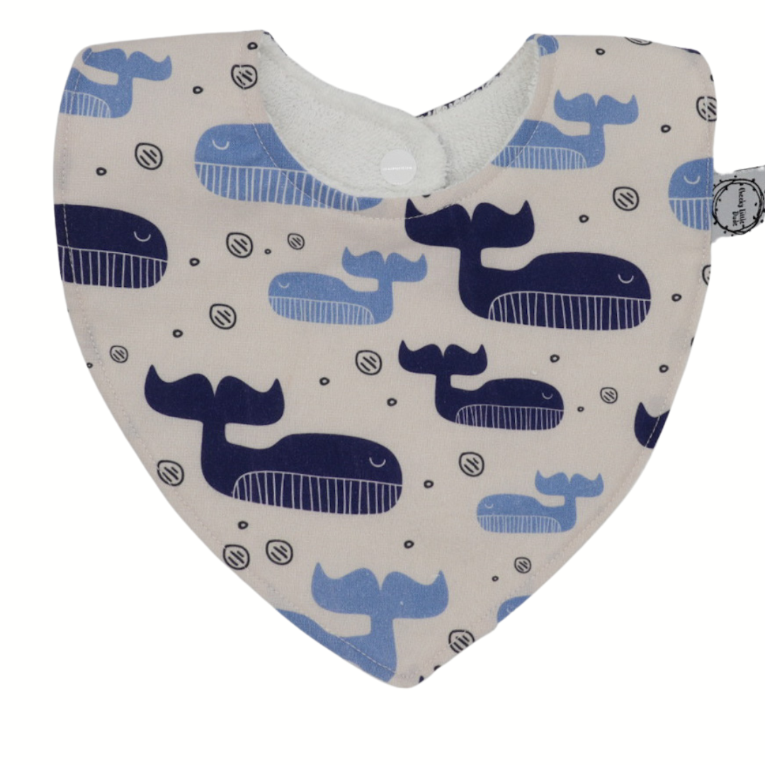 Whale Dribble Bib