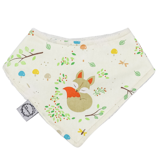 Sleepy Fox Bandana Bib