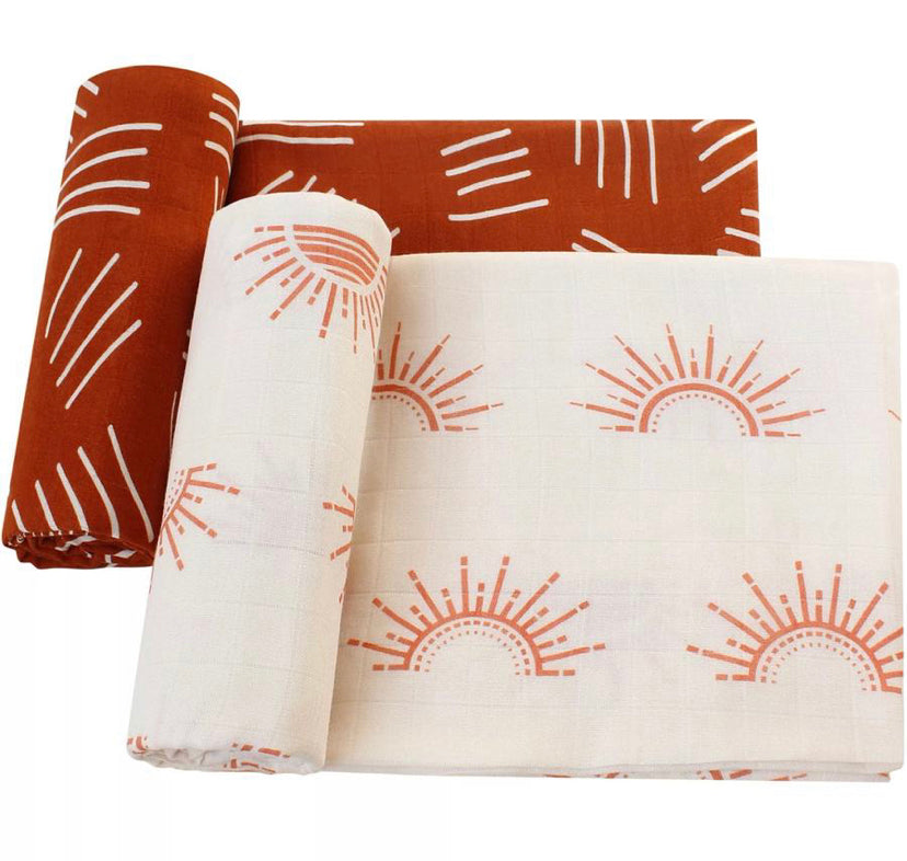 Sunrise Bamboo Muslin Wraps