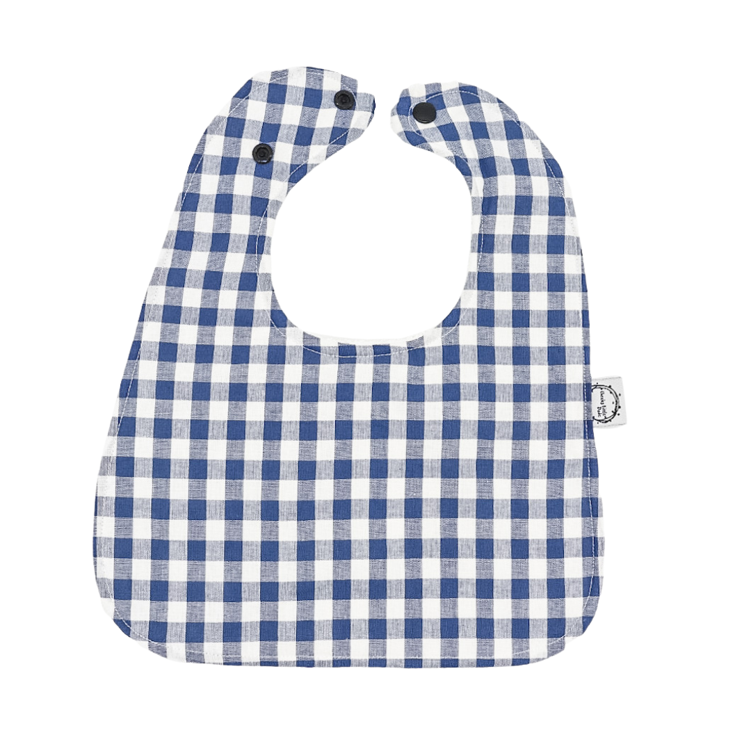 Blue Gingham Standard Bib