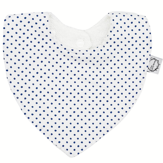 Little Blue Dots Dribble Bib