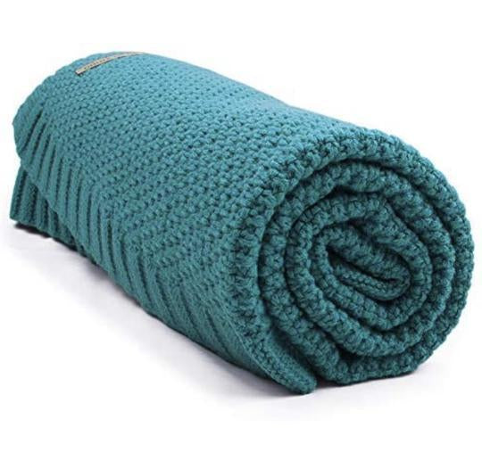 Ocean Blue - Knitted Cashmere Blankets