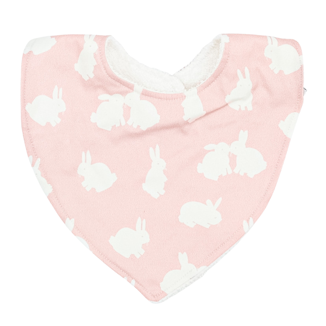 Pink Bunny Dribble Bib