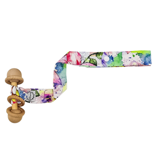 Bright Watercolor Flower Catch Me Strap