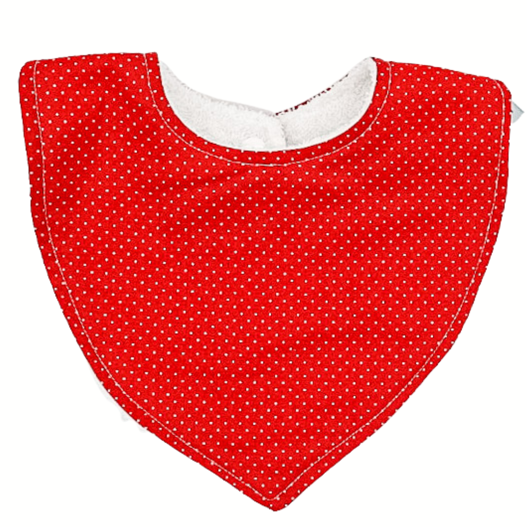 Red Dots Dribble Bib