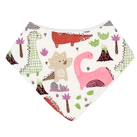 Pink Dino Bandana Bib