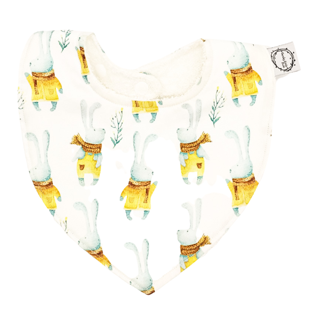 Winter Rabbit Dribble Bib