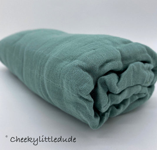 Olive Bamboo Muslin Wraps