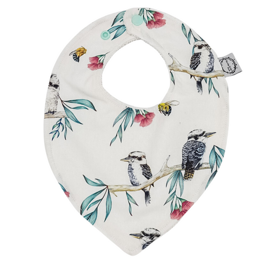 Flowering Gum Kookaburras Dribble Bib